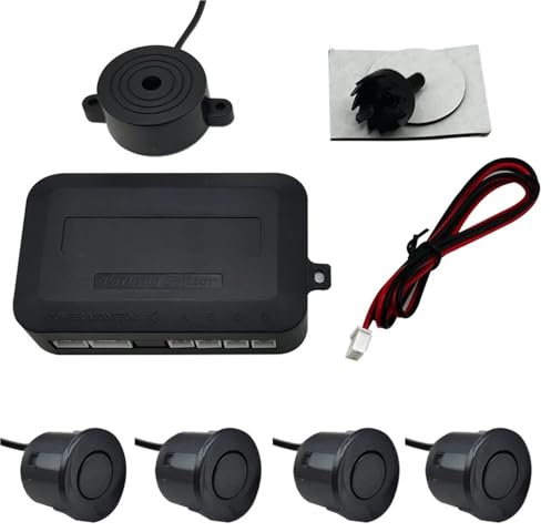 Sensore parcheggio PDC Kit sensore di parcheggio per auto 12V 22mm di sonda indicatore di avviso acustico radar di backup universale a 4 retromarcia