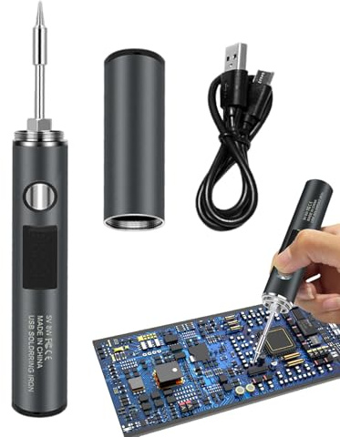 Saldatore Senza Fili,Strumento Di Riparazione Ricaricabile Con Spegnimento Automatico,Saldatore A Batteria Ricaricabile - Per Componenti Elettronici Progetti DIY