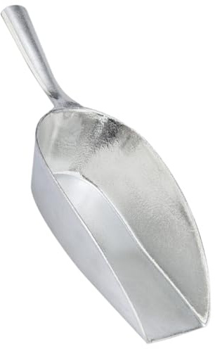 Gadpiparty Pala de Aluminio Grande para Hielo y Harina Cuchara de Aleación de Aluminio Resistente Utensilio Multiusos para Cocina y Almacenamiento Boca Cuadrada Adecuado para