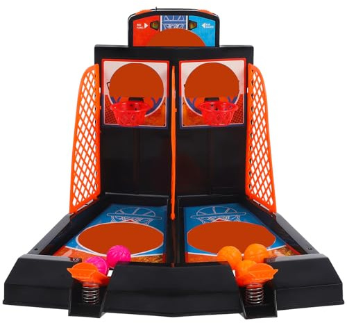 ibasenice Jeu de Basket-Ball à Ressort pour Doigts Portable et Solide Taille Compacte Couleur Aléatoire Accessoire Interactif Éducatif pour Garçon et Filles pour S'Amuser à la Maison