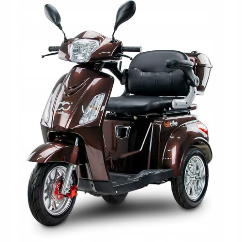 Bili Bike SHINO G2 GEL 3-Rad Elektromobil 1000 W 60V 20Ah Gel-Akku 25 km/h bis 60 km Reichweite LCD-Display LED-Licht 10 Zoll Luftreifen hydraulische Scheibenbremse vorn Trommel hinten