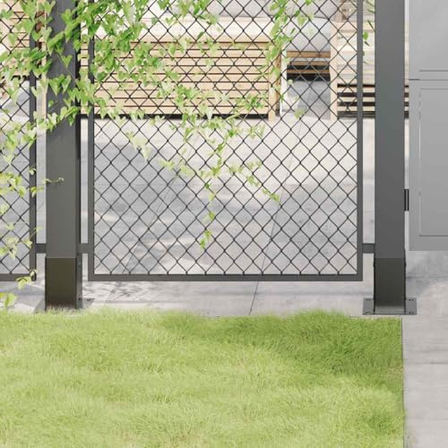 Supporto per pali in acciaio per legno e cemento – Pali per gazebo e recinzioni – Supporto quadrato 12 pezzi 81 x 81 mm