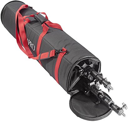 PIXAPRO Light Stand Caddy Case - Heavy Duty Equipment Bag for Tripods & Photography Gear (120cm Quad Stand)