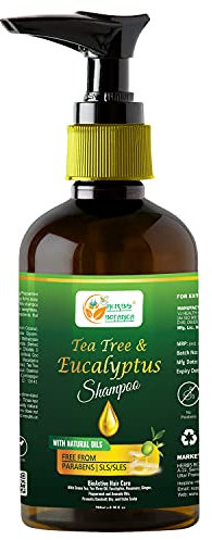 Herbs Botanica Organic Eucalyptus & Tea Tree Oil Hair Repair Shampoo | Hair Growth | Thickening Anti Hair Loss Shampoo Treatment No SLS/Sulphate, No Parabeen, No Silicon 6.76 Fl Oz | 200 ML