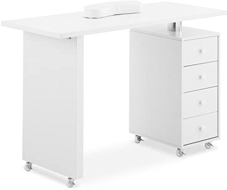Physa Phy-MT-9 nagelbord, 4 lådor, 6 ringar, manikyrbord, nagelstudio