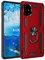 KOUYI Funda para Samsung Galaxy A51 5G, Armor Militar Carcasa con 360 Anillo iman Soporte Hard PC y Silicona TPU Bumper antigolpes Fundas Carcasas Case con Kickstand para Samsung Galaxy A51 5G (Rojo)