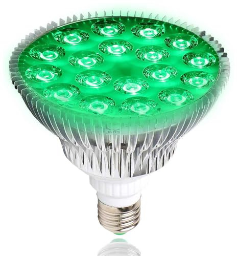 QIANYAN Volle GrüNe GefüHrte Wachsen Lichter Birnen füR Pflanzenruhe, 520nm Pflanzenlampe Helfen Zu Schlafen, Reflektieren 530nm GrüNes Licht Sicher im Dunkeln
