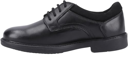 Hush Puppies Boys Tommy Senior Shoe, Black, 5 UK