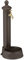 Relaxdays Fonte extérieure de Jardin, Design Antique, avec Robinet et bac, H x L x P : env. 65 x 25 x 30 cm, Marron