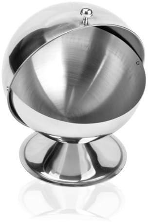 Garneck Zuckerschüssel Aus Edelstahl Sphärische Aufbewahrungsbox Für Fondant Bonbonglas Und Gewürzflasche Umdrehbarer Organizer Für Küche Und Home