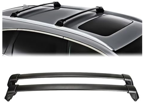 Toit Railing pour CRV 2012-2016 Barres Transversales De Toit en Aluminium Bagages Kayaks Vélo Porte-Bagages Support De Stockage 60KG Charge Barres Toit