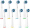 Recambios Cepillos Compatible para Braun Oral B Cabezales de Repuesto Recambio Cepillo de Dientes Eléctrico Sensitive Precision Floss Deep Dual Clean Cross Action Recambios 8 Pack Cabezales Blanco