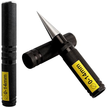 Treki 2 Pack 0-14mm Expanding Hole Puncher Hole Opener Reamer with Sleeve RC Car Body Reamer Tools for RC Car Ship Aircraft Model Punching Holes