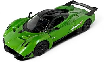 Easy Toys Modellino Auto Compatibile con Pagani Huayra R - Auto Giocattolo in Scala con Porte Apribili - Modellismo Automobile (Verde)