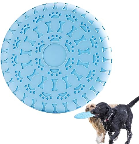 AXYOUCUN Dog Flying Disc, Natural Rubber Fetch Toy for Outdoor Training | Natural rubber flying disc for fetch, training and outdoor play. Flexible and lightweight for easy throwing.