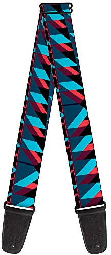 Buckle-Down GS-W30768 Gitarrengurt Geometric Peaks, Blau/Violett/Rot