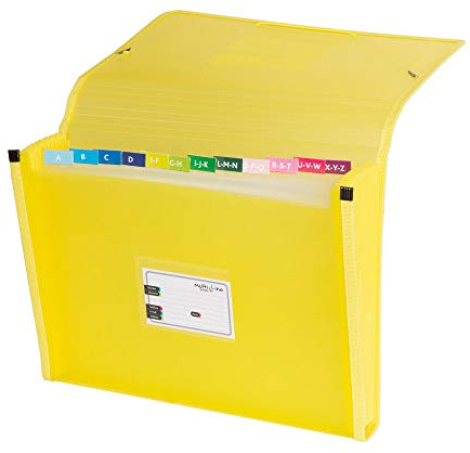Grafoplás 02963060－ Carpeta separadora con fuelle. tamaño folio, color amarillo