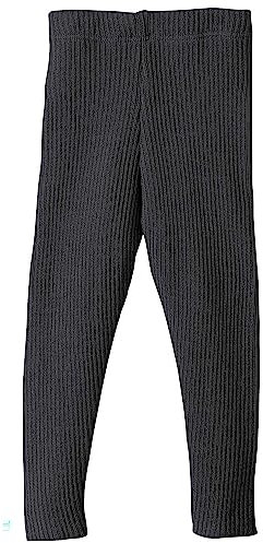 Strick-Leggings Baby & Kinder - 100% Bio-Merino – atmungsaktiv, warm & weich - Unisex Gr. 62 – 140 - nachhaltig & fair dehnbar - Made in Germany | Anthrazit Gr. 86-92