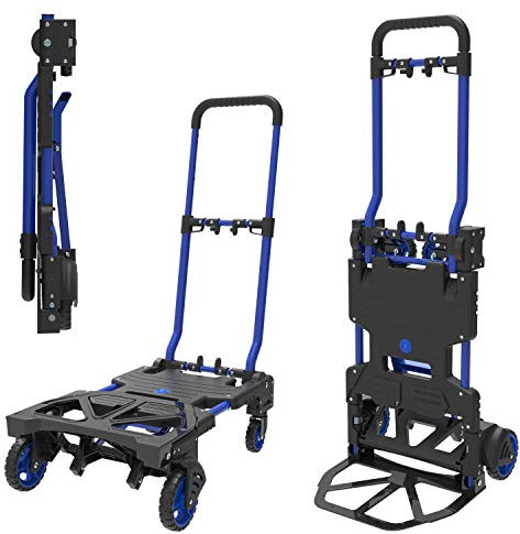 HandiMoova 2-in-1-Sackkarre, 70 kg, multifunktional, 135 kg, zusammenklappbar, in Sekunden konvertierbar