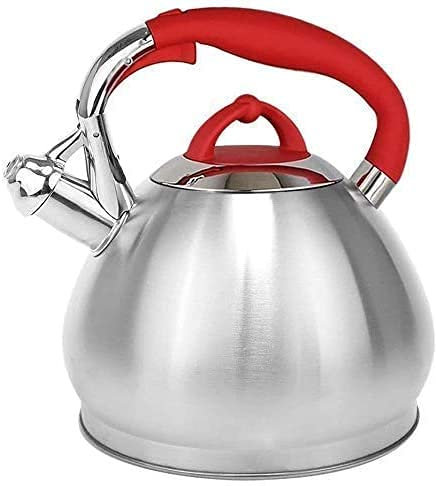 ZHANGDONG Bouilloire INOX Bouilloire sifflante Théière en Fonte Bouilloire en Acier Inoxydable 3.4L, Bouilloire à ébullition Rapide, théière à Induction sifflante, cuisinières appropri