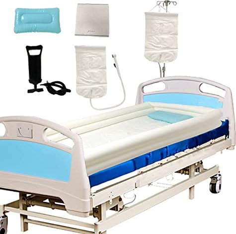HWIN Kit doccia gonfiabile vasca da bagno, sistema doccia per adulti per lavabo per bagno, con sistema di assistenza per anziani disabili costretti a letto con pompa ad aria 345677
