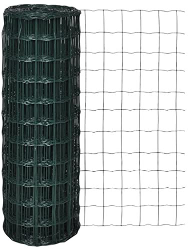 INLIFE Gitterzaun Schweiß Maschendraht Gitter 10x1,5m,9.38kg,140587