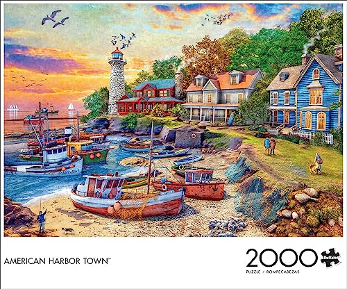 Buffalo Games - American Harbor Town - 2000 Teile Puzzle