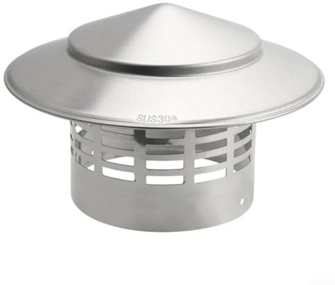 Regenkappe für Kaminvogelkäfige, Schutz vor Zugluft, Feuer-Dach, Rauchrohr-Abdeckkappe, Entlüftungsdeckel, Regen-/Schneehut (160 mm)