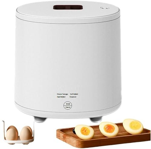Cocedor de huevos inteligente totalmente automático, máquina eléctrica para hervir huevos, apagado inteligente y protección contra quemaduras en seco, para huevos al vapor, duros y pasados ​​por agua