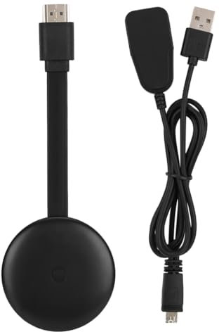 Xbsduih Adattatore Display Wireless WiFi Screen Cast Mirroring Ricevitore Streaming Multimediale per Telefono/PC/Tablet per Visualizzare Il Proiettore TV Installazione Semplice