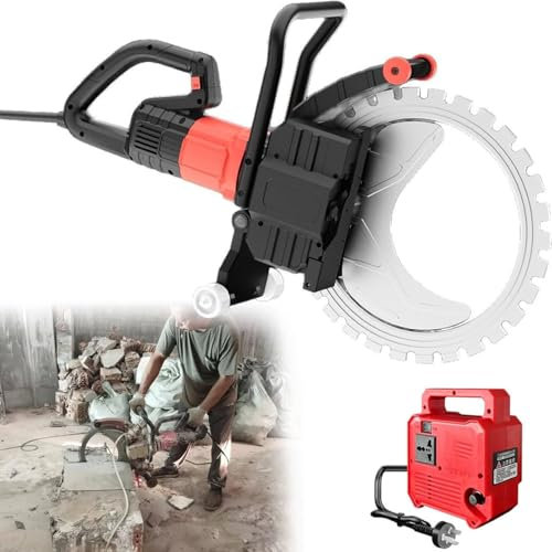ZHLINGQ Ring Brick Cutter, Toroidal Wet Saw for Stone Cutting, Masonry Saw with 16in/20in/24in Saw Blades & 5m Water Pipe, No Dust Water Pump, Masonry Tools, 90° No-Dead-Angle Cutting,30cm+50cmDepth