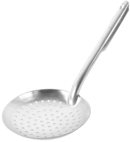 OUNONA Passoire à Pâtes Cuillère Filtrante Aluminium Avec Long Manche Suspension Pratique Pour Cuisine Maison Et Restaurant