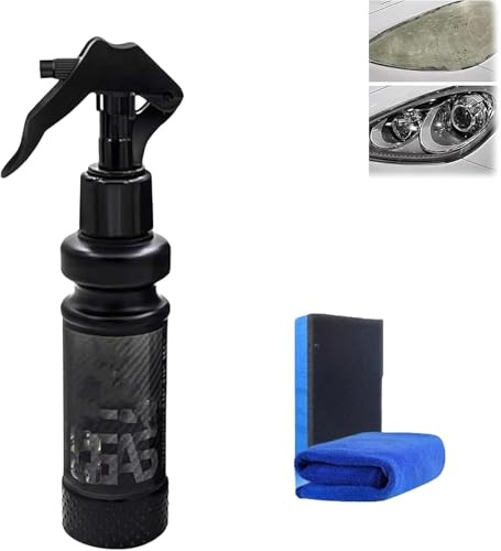 NLGIDBSVP Líquido Restaurador de Faros de Auto, Repara el Amarilleo, la Neblina, la Oxidación y los Rayones, Brinda Protección Duradera, Renovador de Recubrimiento de Faros