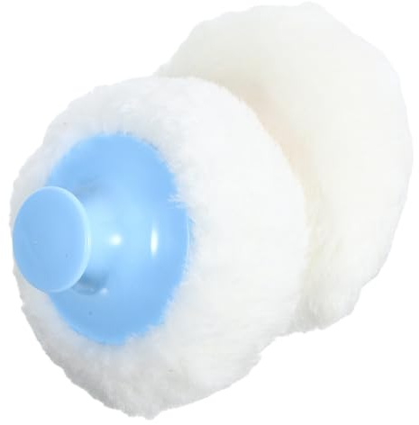 IWOWHERO Borlas De Talco Para Ñiño y Puff Para Recién Nacidos, 4 Piezas (2 Azules 2 Rosas), Tamaño Pequeño, Esponja Para Polvo Corporal Suave y Ligera, Uso Infantil y Verano
