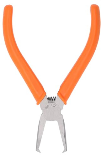 Spacnana End Cutting Pliers, CRV Steel Curved Tip Nipper Pliers, Durable Flush Cut for Electronics and Jewelry