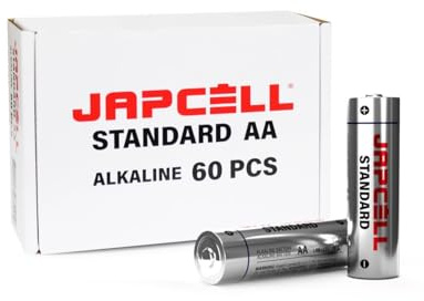 Japcell AA/LR06 standard alkaliska batterier – 60-pack