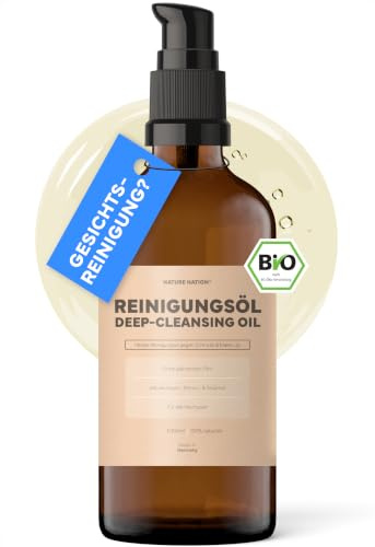 Reinigungsöl Gesicht: Cleansing Oil + BIO Arganöl & Make-up Entferner | Jojobaöl & Rizinusöl, löst Talg, Make-up & Sonnencreme, ohne Alkohol, AHA & BHA, kein Augenbrennen, leicht abzuwaschen