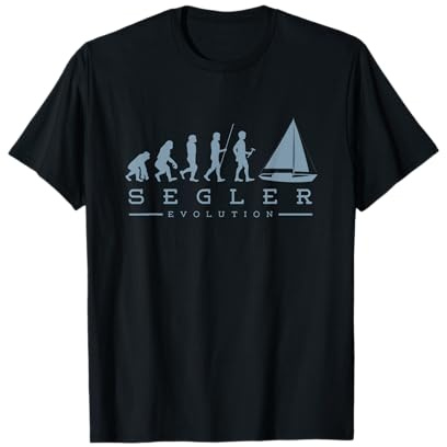 Segler Evolution Segeln Segel Boot Windsegeln Geschenk T-Shirt
