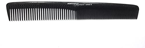 Hercules Sägemann HS C5 carbon 5 Profi Haarschneidekamm anthrazit Haarkamm (antistatisch) Carbonkamm mit 2 Zahnungen fein + grob, 7 Zoll, Haar-Kamm (5a)