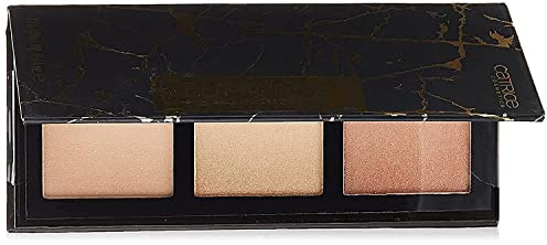 CATRICE Luminice Highlight & Bronze Glow Palette, Highlighter, Nr. 020 Feel Gold, mehrfarbig, aufhellend, strahlend, schimmernd, vegan, Mikroplastik Partikel frei, Nanopartikel frei (12,6g)