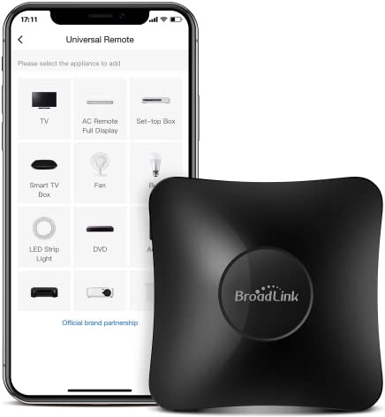 BroadLink IR- und RF-Fernbedienung, Universal-Fernbedienung, WLAN-Smart-Fernbedienung für Hausautomation, TV, Vorhangmotor, Klimaanlage, Ventilator, funktioniert mit Alexa, Google Assistant, IFTTT