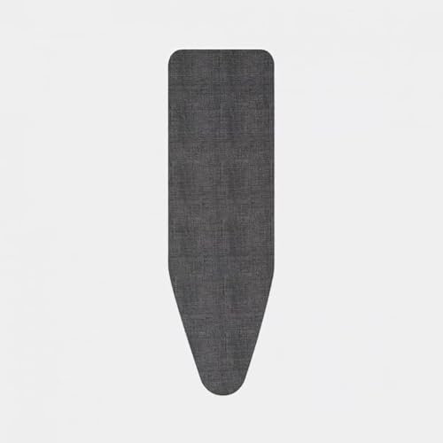 Brabantia 8mm Thick Underlay Ironing Board Cover (B Board/Denim Black) Heat-Resistant, Non-Slip, Cord Fastener