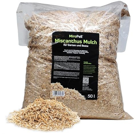 MiroPell Miscanthus Gartenmulch – Nachhaltige Alternative zu Rindenmulch