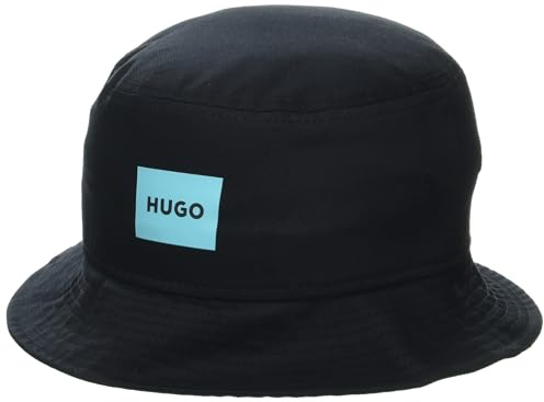 HUGO Herren Schlapphut Square Logo Cotton Bucket Hat
