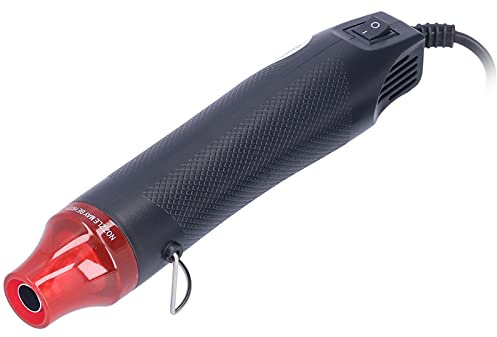 Pistolet à air chaud 390 ℉, Mini pistolet thermique extérieur en plastique ABS pratique et portable 200 ℃ 390 ℉ pour les projets de bricolage(Prise UE 230V)