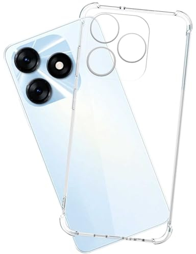 mtb more energy® Case Soft Armor Compatible avec Tecno Spark 10 4G - Coins renforcés - Protection de l'appareil photo - TPU 1,5 mm - Étui de protection pour téléphone portable