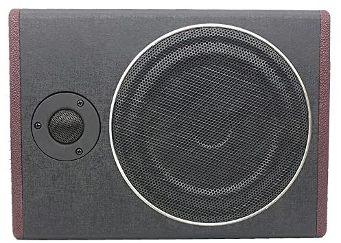WINPANG Autoradio da 600 W, Subwoofer da 8 Pollici Attivo, Sottile 68 mm, Materiali di Alta Qualità, Griglia di Protezione in Acciaio Inox, Per Auto