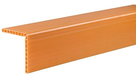 Lasiprofi Kantenschutzwinkel Meterware, Kunststoff, 190 x 190 mm, orange, Ladungssicherung, Kantenschutz für Spanngurte (1.200 mm)