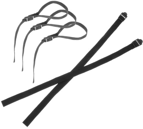WESIEVYA Dragonne De Ski 10 Pièces Sangle pour Bâtons De Ski Boucle pour De Randonnée Porte-Skis Et Bâtons Sangles pour Bâtons De Ski Snowboard Sangle pour De Ski Porte-bâtons De Ski Black