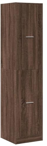 vidaXL Apothecary Cabinet, Storage Cabinet for Living Room, Apothecary Chest with Drawer, Apothecary Cupboard, Modern Style, Brown Oak Engineered Wood